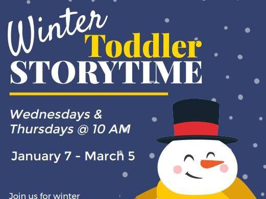Winter Toddler Storytime Ad